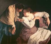 Orazio Gentileschi Martha tadelt ihre Schwester Maria Sweden oil painting artist